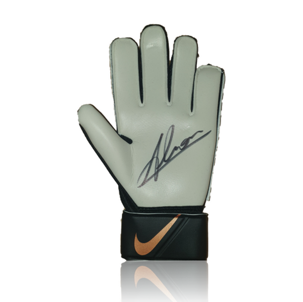 Alisson Becker Hand Signed Nike MATCH Goalkeepers Glove In Deluxe Mont