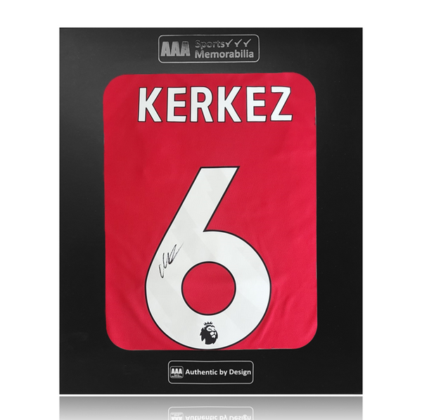 Milos Kerkez Hand Signed Liverpool 2025-26 Home Shirt in AAA Gift
