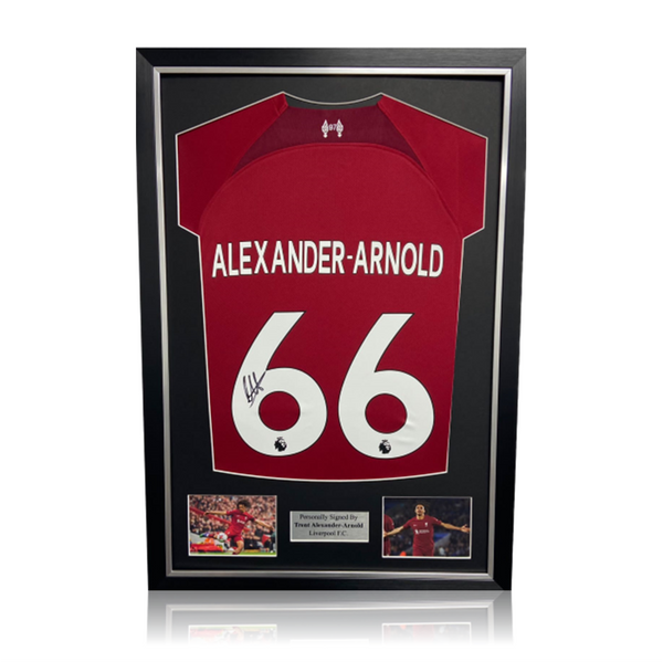 Trent AlexanderArnold Hand Signed Liverpool 202223 Home Shirt in Del