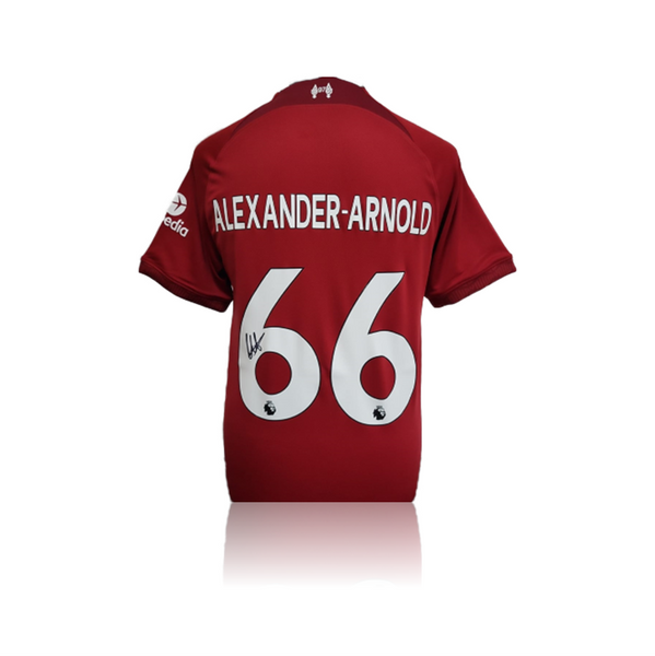 Trent AlexanderArnold Hand Signed Liverpool 202223 Home Shirt in AAA