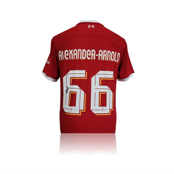 Trent AlexanderArnold Hand Signed Liverpool 202324 Home Shirt in AAA