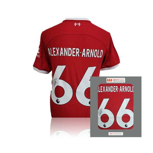 Trent AlexanderArnold Hand Signed Liverpool 202324 Home Shirt in AAA