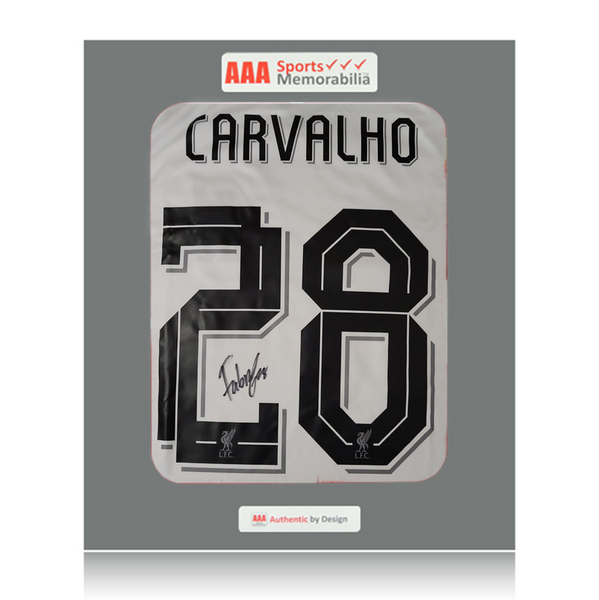 Fabio Carvalho Hand Signed Liverpool 2022 23 Away Shirt In Aaa T Bo Aaa Sports Memorabilia 1406