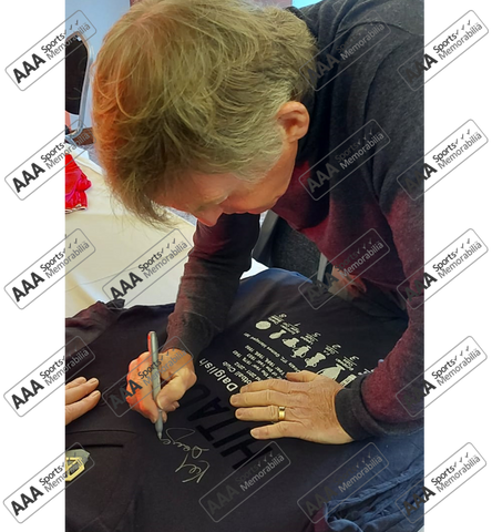 Kenny Dalglish Hand Signed BLACKOUT 1978 Liverpool HONOURS Shirt