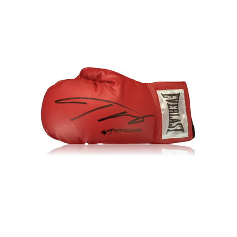Teófimo 'THE TAKEOVER' López Hand Signed Red 'Everlast' Glove