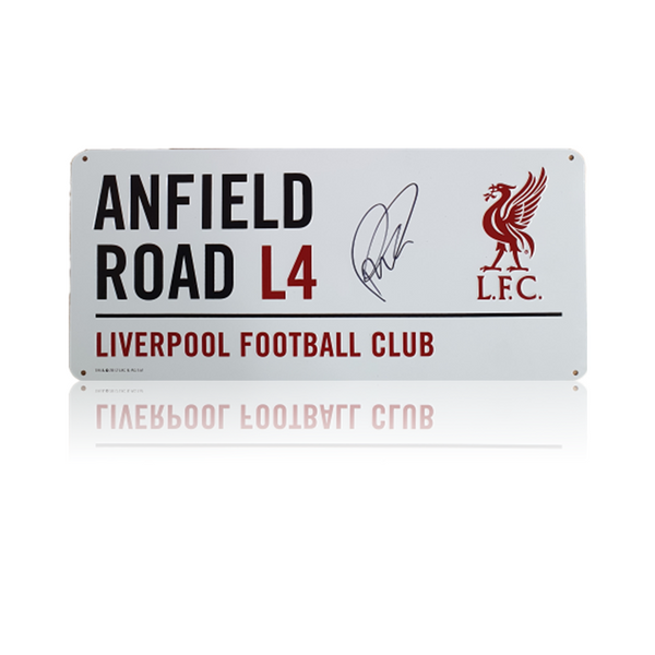 Roberto Firmino Hand Signed Anfield Road Sign In Classic Frame Aaa Sports Memorabilia 8749