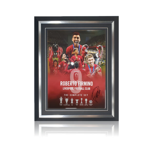 Roberto Firmino Hand Signed 12 X 16 Montage In Classic Frame Aaa Sports Memorabilia 4765