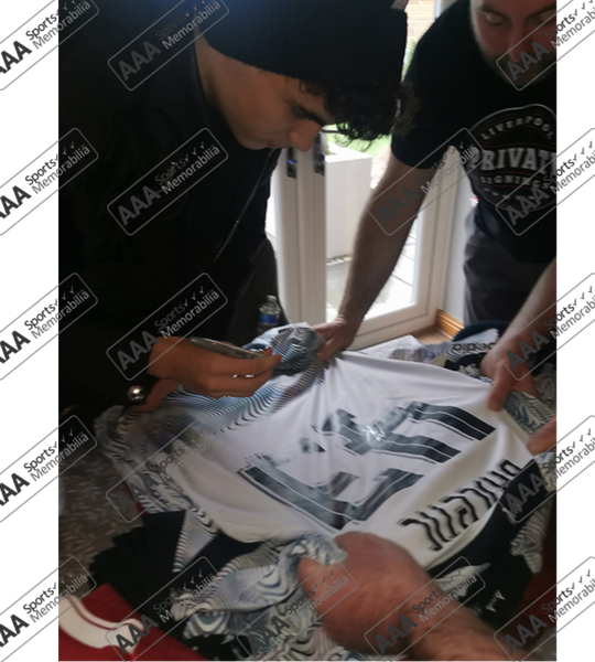 Stefan Bajcetic hand signed Liverpool 2022/23 Away Shirt in Deluxe Cla AAA Sports Memorabilia