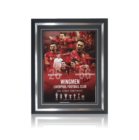 Trent Alexander Arnold/ Andy Robertson Hand Signed 12" X 16" Montage in Classic Frame