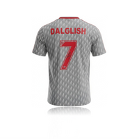 Kenny Dalglish Hand Signed 1989 Liverpool FC #7 Away Shirt in AAA Gift Box