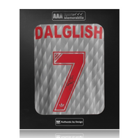 Kenny Dalglish Hand Signed 1989 Liverpool FC #7 Away Shirt in AAA Gift Box