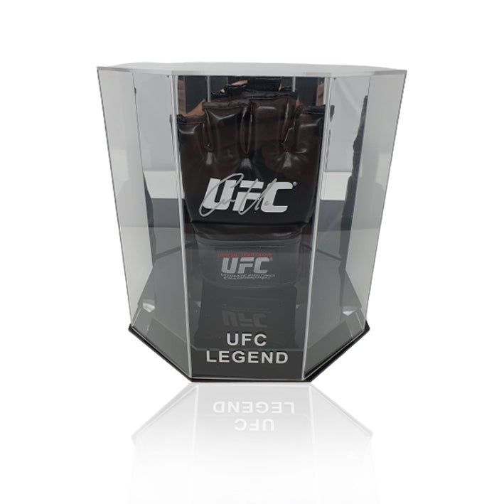 Conor McGregor Black Hand Signed MMA Glove in DELUXE Octagon