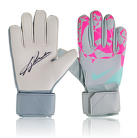 Alisson Becker Hand Signed Grey/Pink Nike Match Goalkeepers Glove