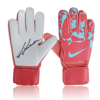 Alisson Becker Hand Signed Orange/Green Nike Match Goalkeepers Glove