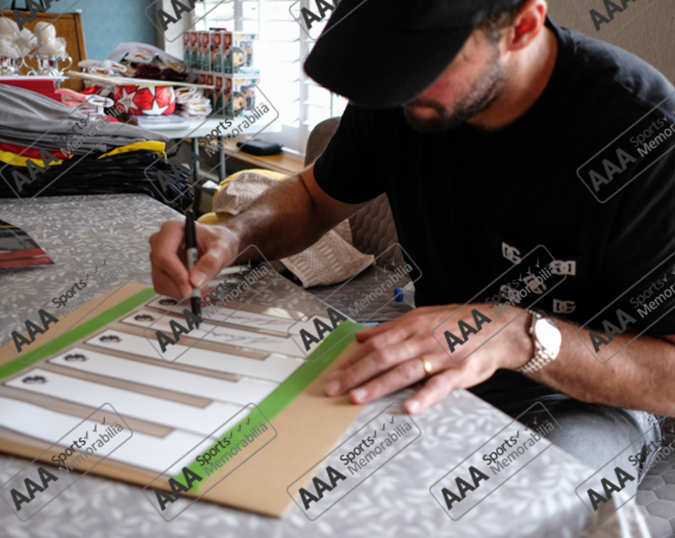 Alisson Becker Hand Signed Liverpool 2024-25 Green Keeper Shirt in Deluxe Classic Frame