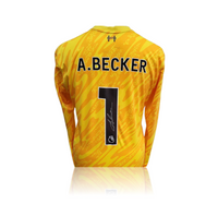 Alisson Becker Hand Signed Liverpool 2024-25 3rd Keeper Shirt in AAA Gift Box