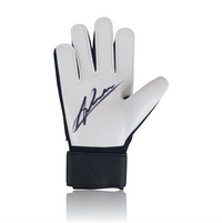 Alisson Becker Hand Signed Black/White Nike Goalkeepers Glove In Deluxe Acrylic Display Case