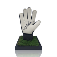 Alisson Becker Hand Signed Black/White Nike Goalkeepers Glove In Deluxe Acrylic Display Case