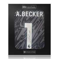 Alisson Becker Hand Signed Liverpool 2024-25 Black Keeper Shirt in AAA Gift Box