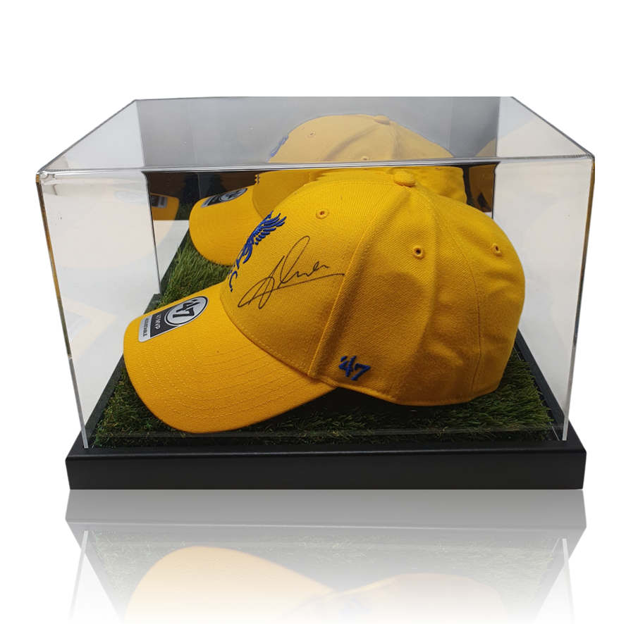 Alisson Becker Hand Signed Brazil '47 Cap in In Deluxe Montage Deluxe Acrylic Display Case