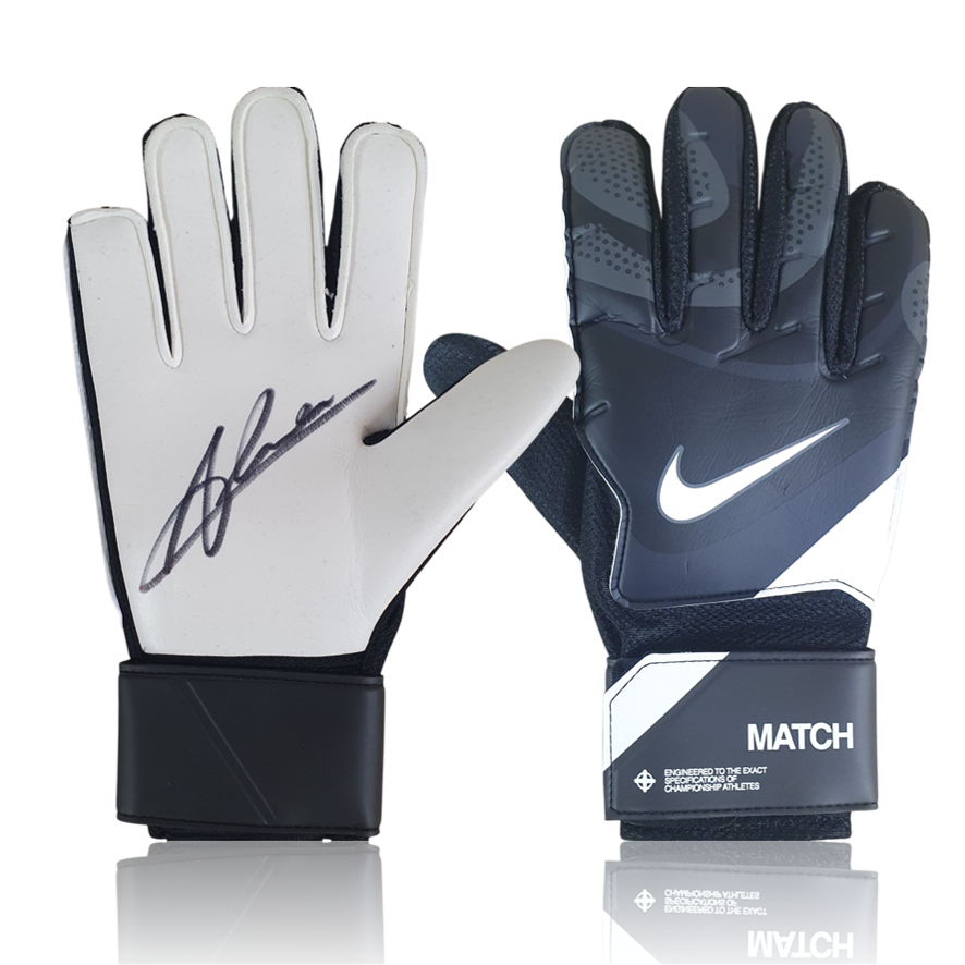 Alisson Becker Hand Signed Black Nike Match Goalkeepers Glove
