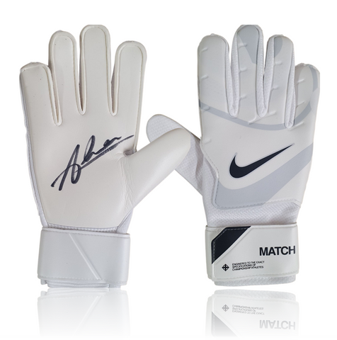 Alisson Becker Hand Signed White Nike Match Goalkeepers Glove