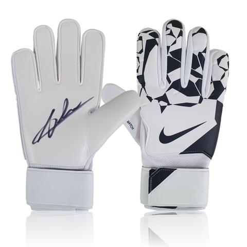 Alisson Becker Hand Signed White/Black Nike Match Goalkeepers Glove