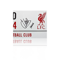Andoni Iraola Hand Signed Anfield Road Sign
