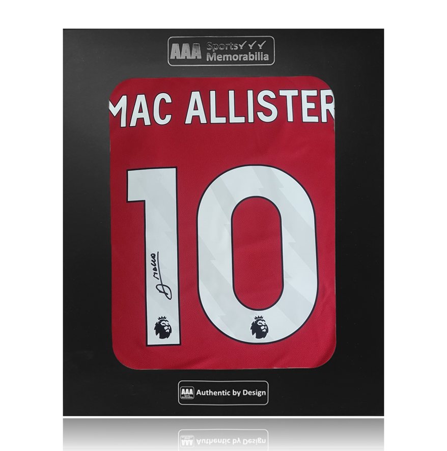 Alexis MacAllister Hand Signed Liverpool 2025-26 Home Shirt In AAA Gift Box