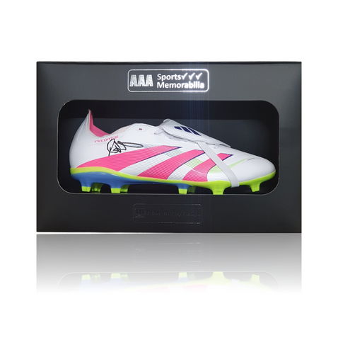 Andy Robertson Hand Signed WHITE Adidas Football Boot In AAA Gift Box