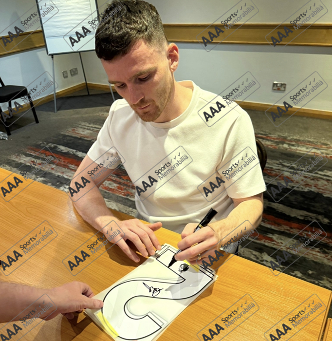Andy Robertson Hand Signed Liverpool 2025-26 Home Shirt in AAA Gift Box