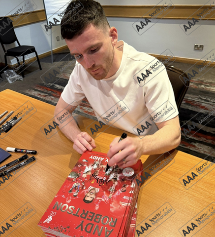 Andy Robertson Hand Signed LFC Icons Programme in Deluxe Classic Frame