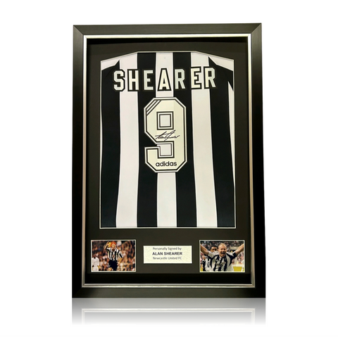 Alan Shearer Signed Newcastle United Shirt in Deluxe Classic Frame