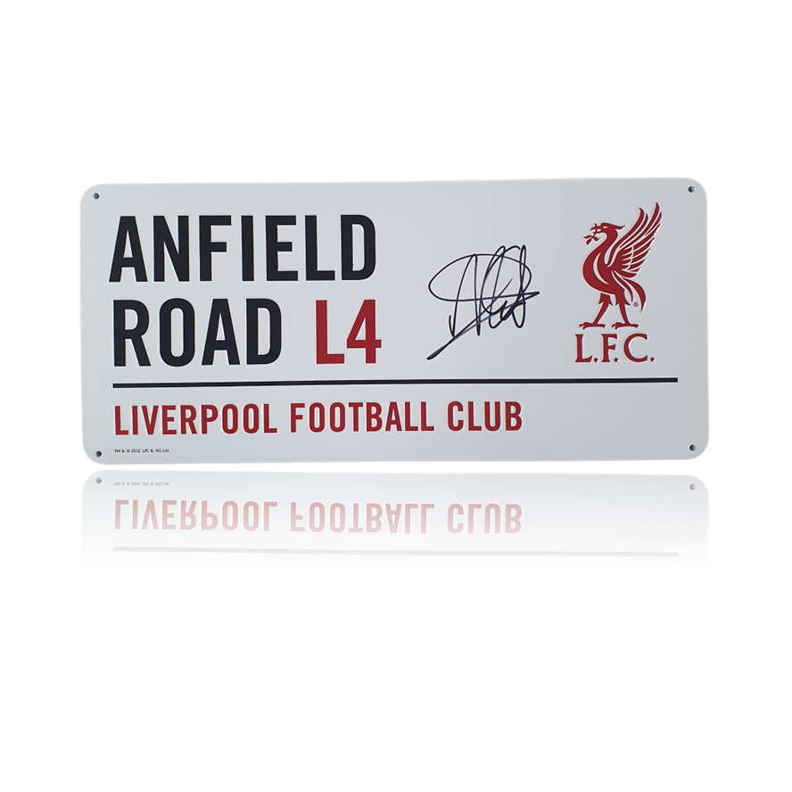 Arne Slot Hand Signed ANFIELD ROAD Sign
