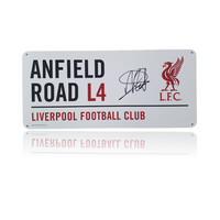 Arne Slot Hand Signed ANFIELD ROAD Sign