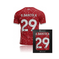 Bradley Barcola Hand Signed Liverpool 2026-27 Home Shirt in AAA Gift Box