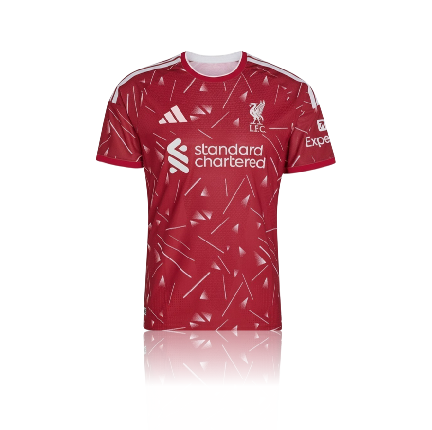 Bradley Barcola Hand Signed Liverpool 2026-27 Home Shirt in AAA Gift Box