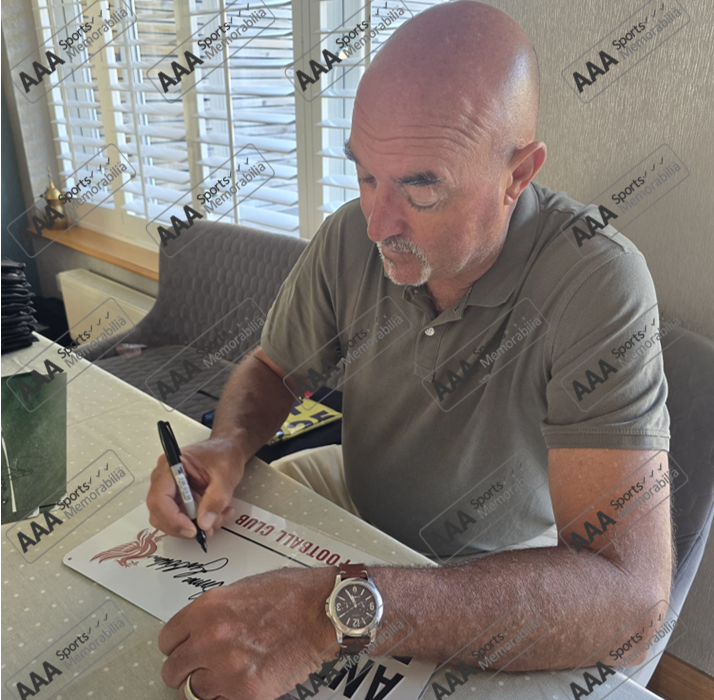 Bruce Grobbelaar Hand Signed ‘Anfield Road’ Metal Sign