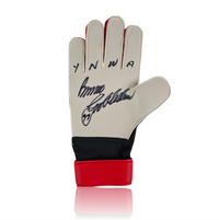Bruce Grobbelaar Hand Signed RED/WHITE/BLACK Goalkeepers Glove.