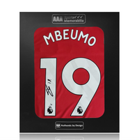 Bryan Mbeumo Hand Signed Manchester United 2025-26 Home Shirt in AAA Gift Box