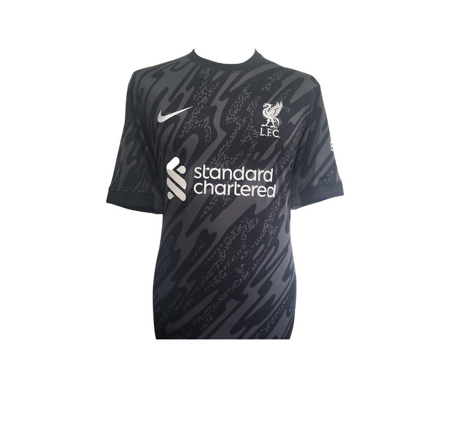 Alisson Becker Hand Signed Liverpool 2024-25 Black Keeper Shirt in AAA Gift Box