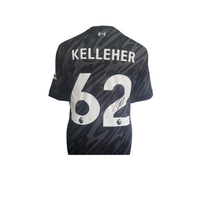Caoimhin Kelleher Hand Signed Liverpool 2024-25 Black Keeper Shirt in Deluxe Classic Frame