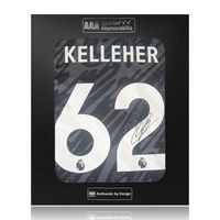 Caoimhin Kelleher Hand Signed Liverpool 2024-25 Black Keeper Shirt in AAA Gift Box