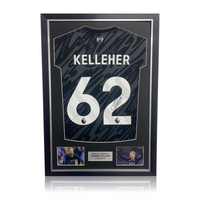 Caoimhin Kelleher Hand Signed Liverpool 2024-25 Black Keeper Shirt in Deluxe Classic Frame