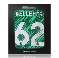 Caoimhin Kelleher Hand Signed Liverpool 2024-25 Green Keeper Shirt in AAA Gift Box
