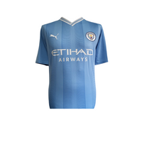 Pep Guardiola Hand Signed Manchester City 2023-24 Home Shirt in AAA Gift Box