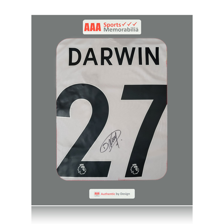 Darwin Nunez Hand Signed Liverpool 2022-23 Away Shirt in AAA Gift Box