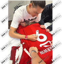 Darwin Nunez Hand Signed Liverpool 2023-24 Home Shirt in AAA Gift Box