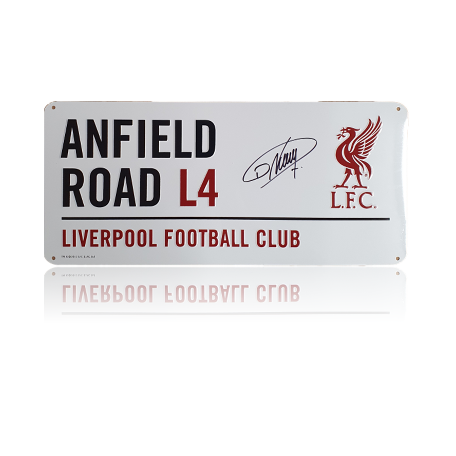 Darwin Nunez Hand Signed Anfield Road Sign