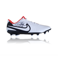 Darwin Nunez Hand Signed WHITE Nike Football Boot In Deluxe Classic Dome Frame